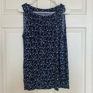 LOFT Floral Tank - Size Large